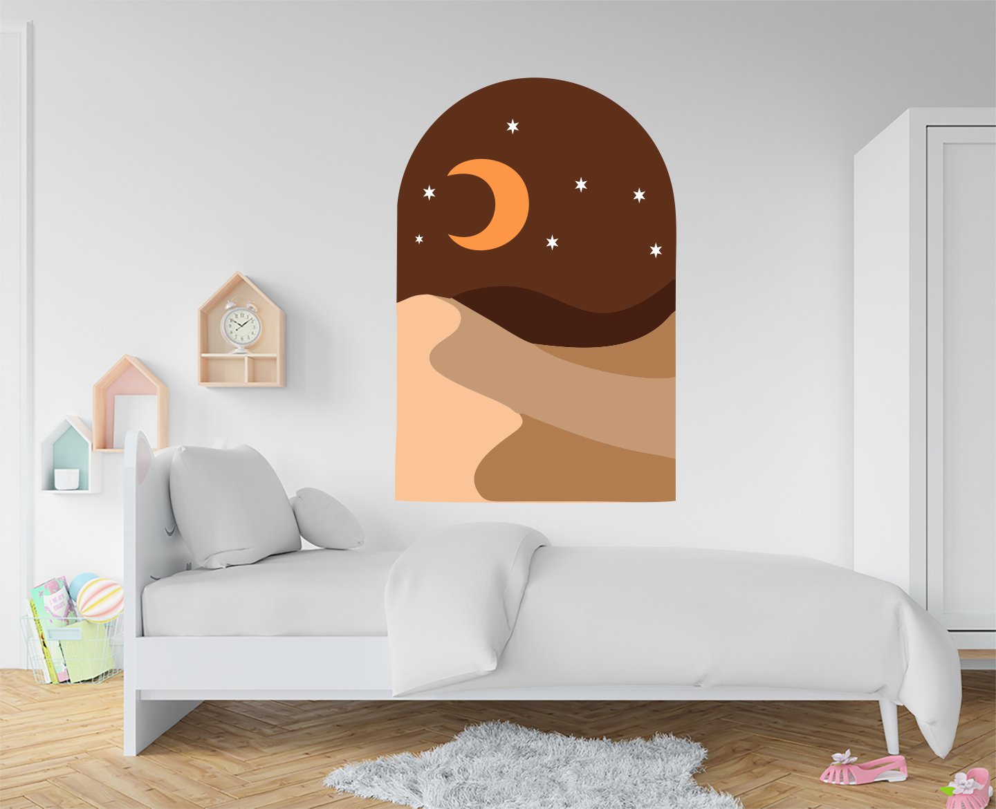 Desert Night Art Wall Décor Decals Peel and Stick decorative masterpiece for home decor